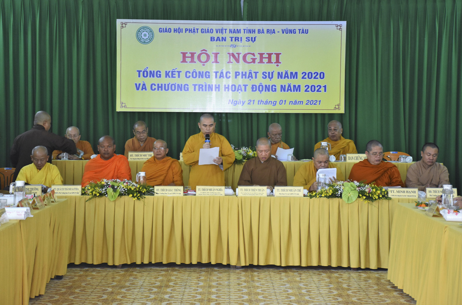 Phật Giáo BRVT: Hội nghị Tổng kết Công Tác Phật Sự năm 2020