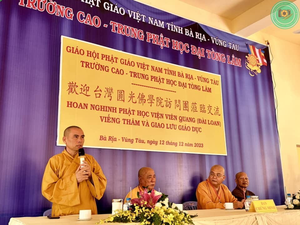 Học viện Viên Quang (Đài Loan) thăm và làm việc với Trường Trung cấp Phật học Đại Tòng Lâm