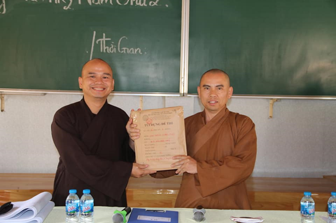 Trường Cao Trung Phật học Đại Tòng Lâm Tổ Chức Thi Học Kỳ II Năm Thứ 2 