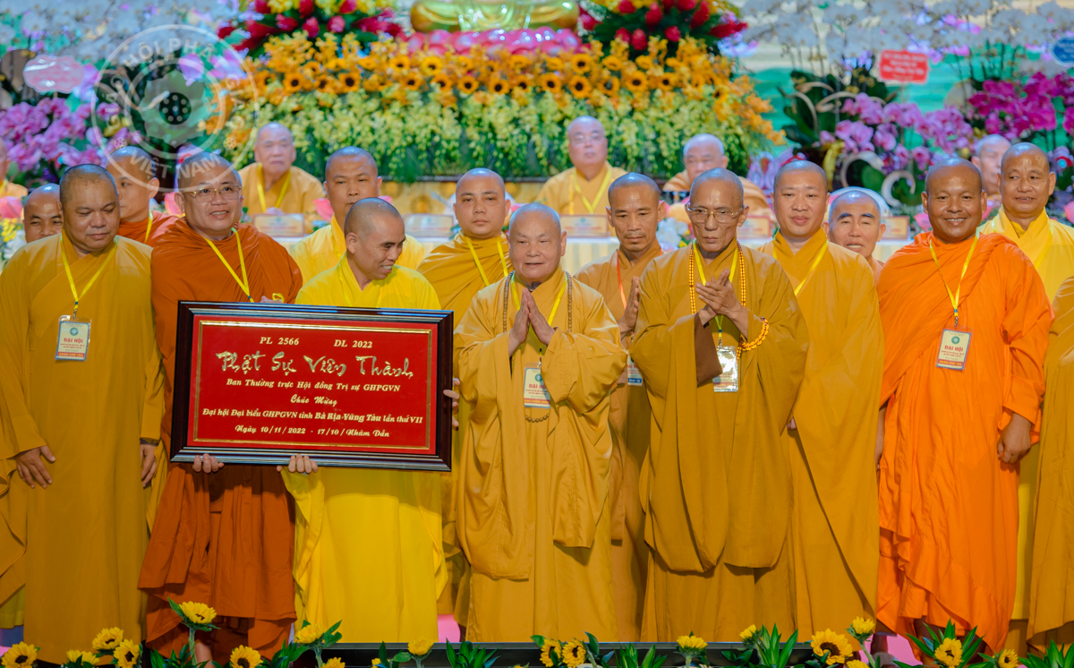 Đại hội Đại biểu Phật giáo tỉnh Bà Rịa - Vũng Tàu Nhiệm kỳ VII 2022 - 2027 chính thức khai mạc