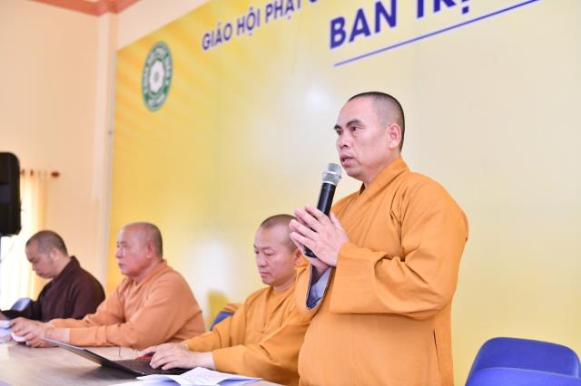 Lãnh đạo HVPGVN tại Tp.HCM làm việc cùng Trường Cao Trung Phật Học Đại Tòng Lâm