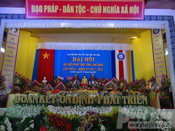 Lâm Đồng:Đại hội Đại biểu Phật giáo lần thứ IX nhiệm kỳ 2017 - 2022
