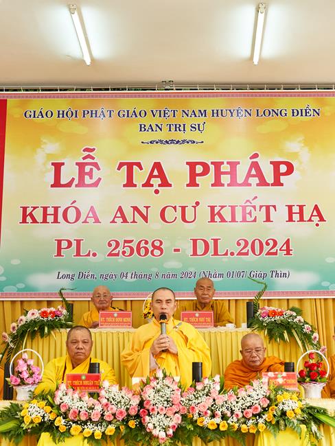 Phật Giáo Long Điền: Lễ Tạ Pháp An Cư Kiết Hạ PL. 2568 - DL. 2024